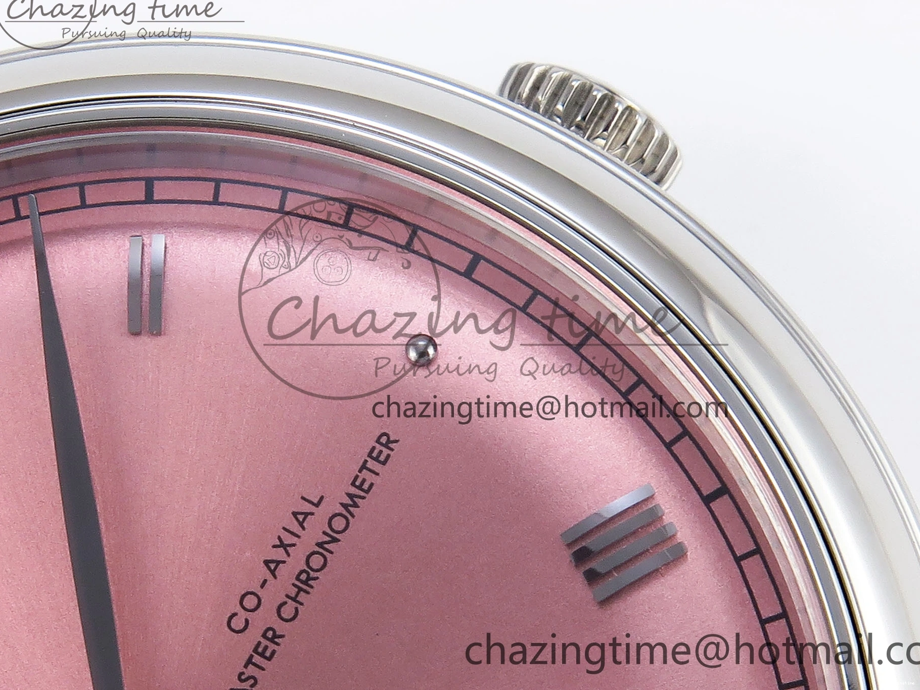 0421 AllSeason De Ville Power Reserve SS MKF 1:1 Best Edition Pink Dial on Black Leather Strap 7738